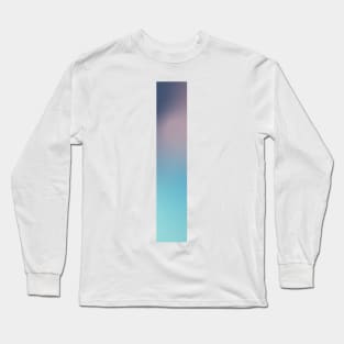 Gradient Letter I Initial Alphabet Long Sleeve T-Shirt